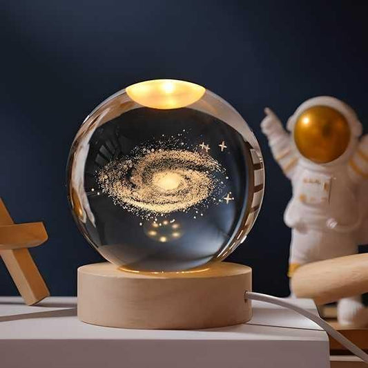 3D Solar Planet Crystal Ball LED Night Lamp.