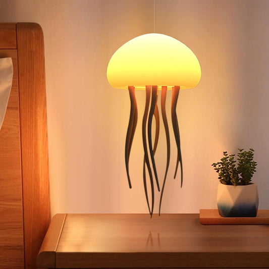Jellyfish Lamp with  2-in-1 Wireless LED Aquarium Lamp 7-Color, Hanging, Silicone Rechargeable, Diwali Gifts for Family & Friends